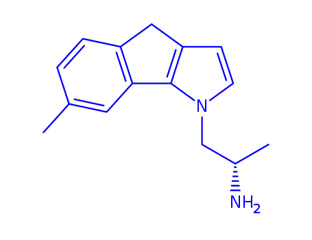 Molecular Structure of 170493-80-8 ((2S)-1-(7-methylindeno[1,2-b]pyrrol-1(4H)-yl)propan-2-amine)