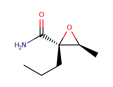 Molecular Structure of 200356-07-6 (Oxiranecarboxamide, 3-methyl-2-propyl-, (2R,3S)- (9CI))