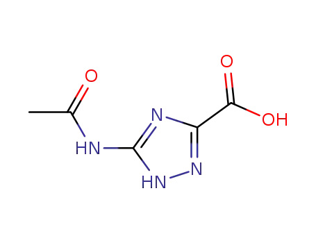 Molecular Structure of 199291-95-7 (1H-1,2,4-Triazole-3-carboxylicacid,5-(acetylamino)-(9CI))