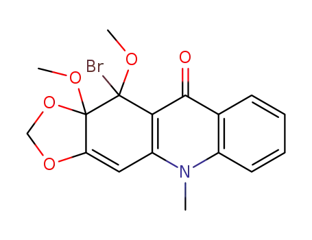 11-bromo-11,11a-dimethoxy-5-methyl-11,11a-dihydro-5<i>H</i>-[1,3]dioxolo[4,5-<i>b</i>]acridin-10-one