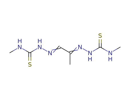 Hydrazinecarbothioamide,2,2'-(1-methyl-1,2-ethanediylidene)bis[N-methyl- cas  673-68-7
