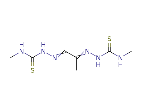 Molecular Structure of 673-68-7 (Pyruvaldehyde bis(N4-methylthiosemicarbazone))