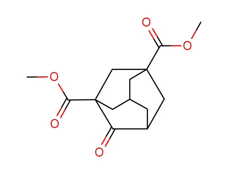 Molecular Structure of 19930-87-1 (4-Oxo-1,3-adamantanedicarboxylic acid dimethyl ester)