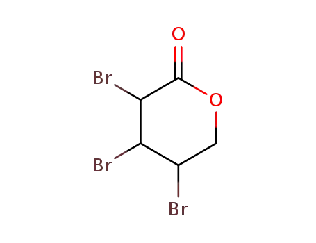 Molecular Structure of 283156-19-4 (3,4,5-tribromo-3,4,5,6-tetrahydro-2H-pyran-2-one)