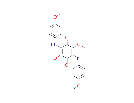 Molecular Structure of 16950-83-7 (2,5-bis[(4-ethoxyphenyl)amino]-3,6-dimethoxycyclohexa-2,5-diene-1,4-dione)
