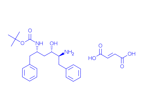 [2S,3S,5S]-2-Amino-3-hydroxy-5-tert-butyloxycarbonylamino-1,6-diphenylhexane fumarate salt