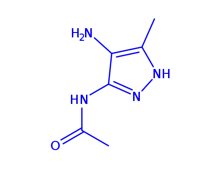 Molecular Structure of 199340-95-9 (Acetamide,  N-(4-amino-5-methyl-1H-pyrazol-3-yl)-)