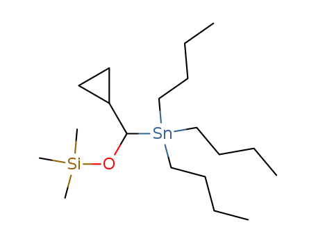 ((trimethylsilyl)oxy)(cyclopropylmethyl)(CH)tributylstannane