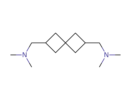 Molecular Structure of 109100-15-4 (2,6-Bis-<N,N-dimethylaminomethyl>-spiro<3.3>heptan)