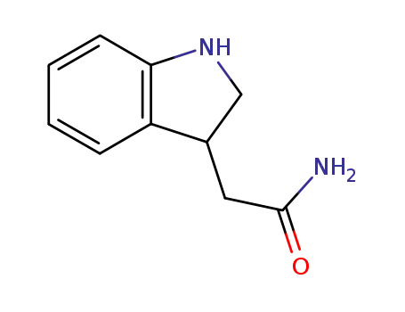 Molecular Structure of 175601-94-2 (2,3-dihydro-1H-Indole-3-acetaMide)