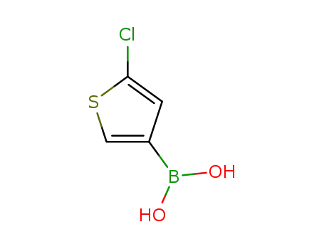 Molecular Structure of 199659-23-9 (5-CHLOROTHIOPHENE-3-BORONIC ACID)