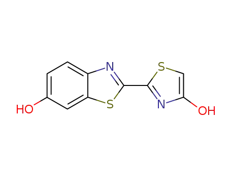 Molecular Structure of 24963-17-5 (6-Benzothiazolol,2-(4-hydroxy-2-thiazolyl)-)