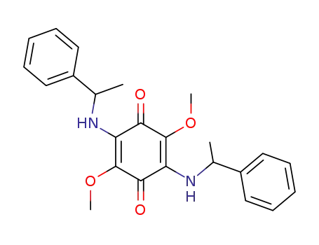 Molecular Structure of 16950-76-8 (2,5-dimethoxy-3,6-bis[(1-phenylethyl)amino]cyclohexa-2,5-diene-1,4-dione)