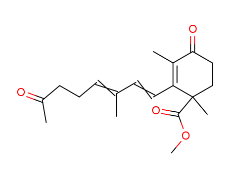 2-CYCLOHEXENE-1-CARBOXYLIC ACID 1,3-DIMETHYL-2-(3-METHYL-7-OXO-1,3-OC TADIENYL)-4-OXO-,METHYL ESTER,(+)-