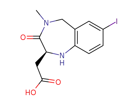 2-[(2S)-7-iodo-4-methyl-3-oxo-2,5-dihydro-1H-1,4-benzodiazepin-2-yl]acetic acid