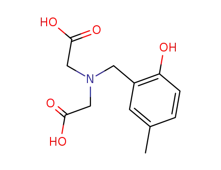 Molecular Structure of 19938-33-1 ([Carboxymethyl-(2-hydroxy-5-methyl-benzyl)amino]acetic acid)
