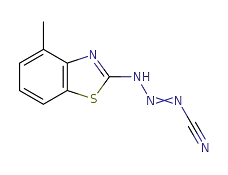 Molecular Structure of 19952-48-8 (1-Triazenecarbonitrile,3-(4-methyl-2-benzothiazolyl)-(8CI))