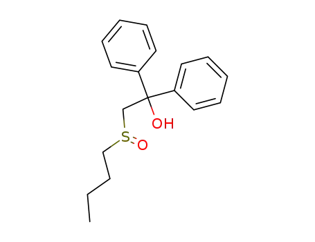 Molecular Structure of 19977-39-0 (2-(butylsulfinyl)-1,1-diphenylethanol)