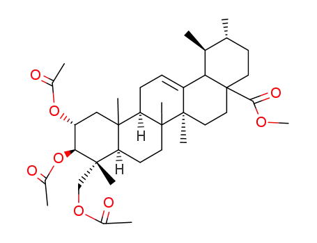 (1S,2R,6aS,8aR,9R,10R,11R,12bR)-10,11-Diacetoxy-9-acetoxymethyl-1,2,6a,6b,9,12a-hexamethyl-1,3,4,5,6,6a,6b,7,8,8a,9,10,11,12,12a,12b,13,14b-octadecahydro-2H-picene-4a-carboxylic acid methyl ester