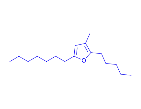 5-Heptyl-3-methyl-2-pentylfuran