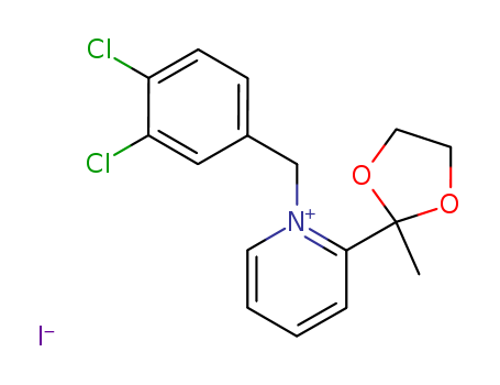 Pyridinium,1-[(3,4-dichlorophenyl)methyl]-2-(2-methyl-1,3-dioxolan-2-yl)-, iodide (1:1) cas  1695-28-9