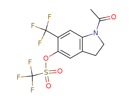 1-acetyl-6-trifluoromethyl-5-trifluoromethylsulfonyloxyindoline