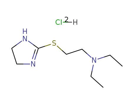 2-(4,5-dihydro-1H-imidazol-2-ylsulfanyl)-N,N-diethylethanaminedihydrochloride