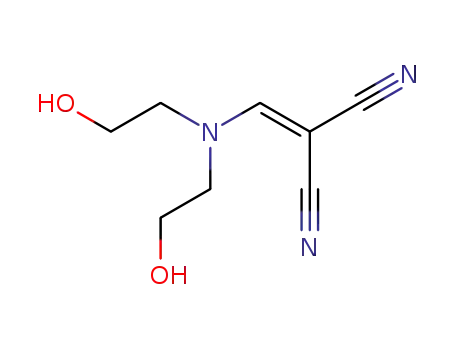 Molecular Structure of 16956-53-9 ({[bis(2-hydroxyethyl)amino]methylidene}propanedinitrile)