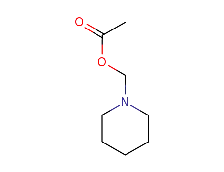 Molecular Structure of 1694-26-4 (piperidin-1-ylmethyl acetate)