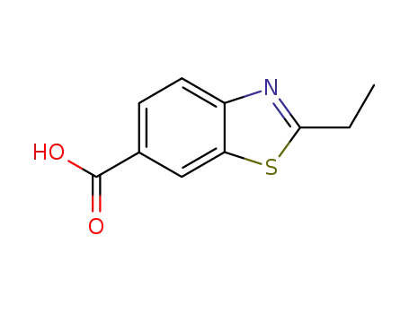 Molecular Structure of 17142-85-7 (6-Benzothiazolecarboxylicacid,2-ethyl-(8CI,9CI))