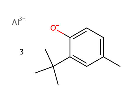 Molecular Structure of 127354-53-4 (Aluminum; 2-tert-butyl-4-methyl-phenolate)