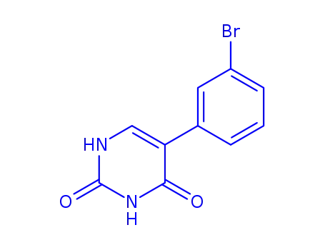 Molecular Structure of 171003-67-1 (5-(3-bromophenyl)-2,4(1H,3H)-pyrimidinedione)