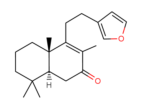 (+)-(4aS,8aS)-4-[2-(3-furyl)ethyl]-4a,5,6,7,8,8a-hexahydro-3,4a,8,8-tetramethylnaphthalen-2(1H)-one