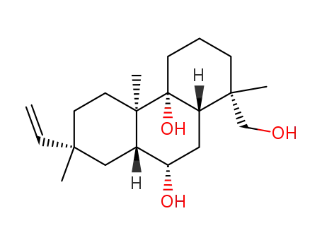Molecular Structure of 132311-76-3 (7β,10β,19-Trihydroxyros-15-ene)