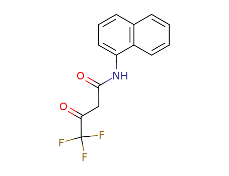Molecular Structure of 1701-08-2 (4,4,4-trifluoro-N-(naphthalen-1-yl)-3-oxobutanamide)