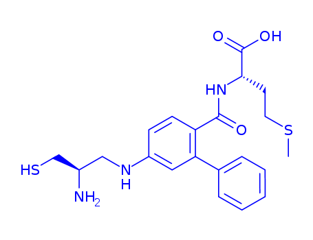 L-Methionine,N-[[5-[[(2R)-2-amino-3-mercaptopropyl]amino][1,1'-biphenyl]-2-yl]carbonyl]-