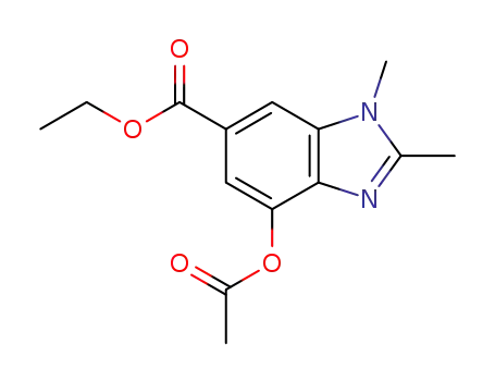 ethyl 4-(acetyloxy)-1,2-dimethyl-1H-benzimidazole-6-carboxylate