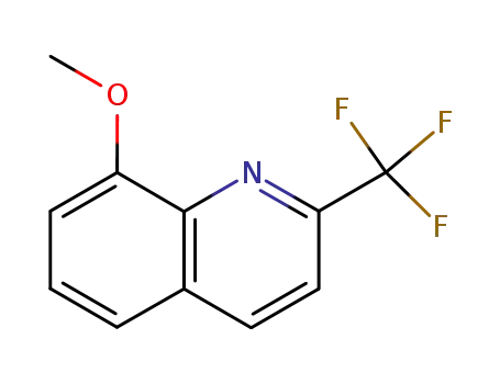 Molecular Structure of 41958-00-3 (8-Methoxy-2-(trifluoromethyl)quinoline)
