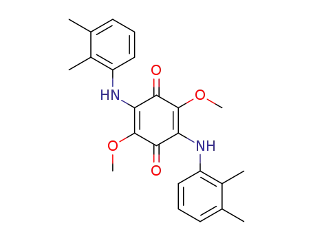 Molecular Structure of 16950-84-8 (2,5-bis[(2,3-dimethylphenyl)amino]-3,6-dimethoxycyclohexa-2,5-diene-1,4-dione)