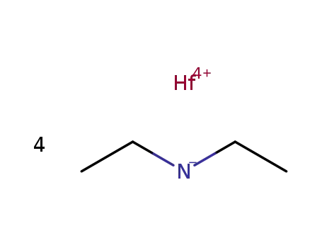 Molecular Structure of 19962-12-0 (TETRAKIS(DIETHYLAMINO)HAFNIUM)