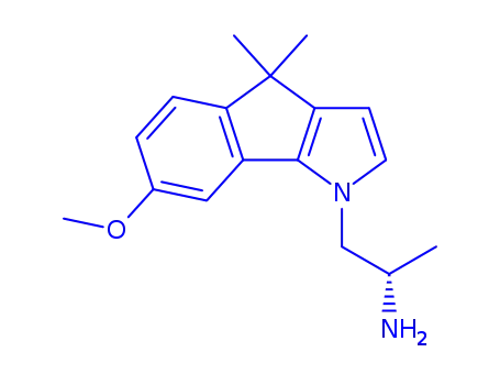 Indeno(1,2-b)pyrrole-1(4H)-ethanamine, 7-methoxy-alpha,4,4-trimethyl-, (S)-