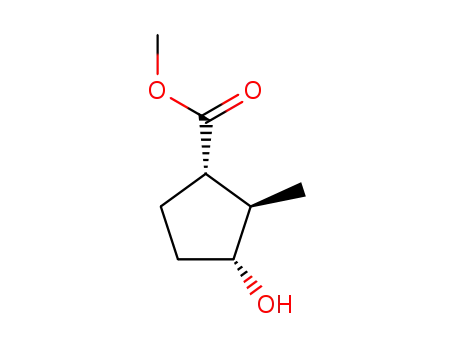 Molecular Structure of 170422-97-6 (Cyclopentanecarboxylic acid, 3-hydroxy-2-methyl-, methyl ester, (1alpha,2beta,3alpha)-)