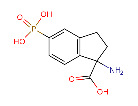 1H-Indene-1-carboxylicacid, 1-amino-2,3-dihydro-5-phosphono-, (1S)-