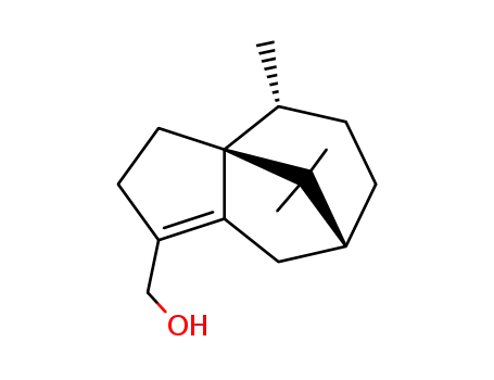 Molecular Structure of 16981-80-9 ((3aR)-2,3,3a,4,5,6,7,8-Octahydro-4α,9,9-trimethyl-3a,7β-methanoazulene-1-methanol)