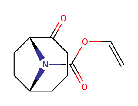 Molecular Structure of 200402-26-2 ((1R,6R)-2-Oxo-9-aza-bicyclo[4.2.1]nonane-9-carboxylic acid vinyl ester)