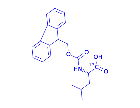 Molecular Structure of 202114-53-2 (FMOC-LEU-OH (C1-13C))