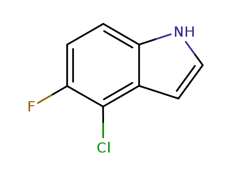 Molecular Structure of 169674-02-6 (4-Chloro-5-fluoroindole)