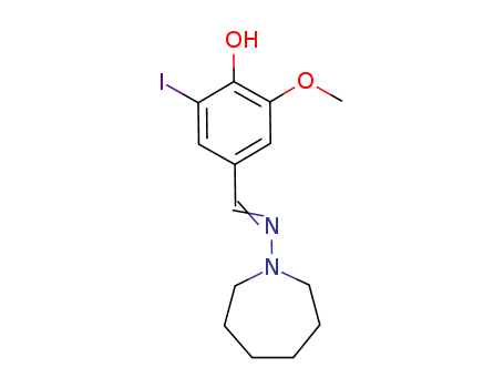 Phenol,4-[[(hexahydro-1H-azepin-1-yl)imino]methyl]-2-iodo-6-methoxy-