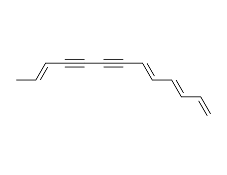 Molecular Structure of 17091-00-8 (1,3,5,11-Tridecatriene-7,9-diyne, (E,E,E)-)