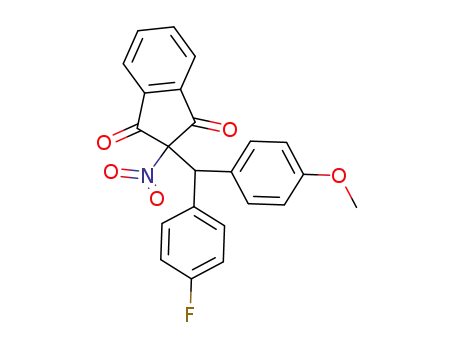 2-Nitro-2-(4'-fluor-4-methoxy-benzhydryl)-indandion-(1,3)